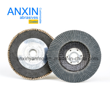 Factory Sale Vsm Zk765 4.5" Blue Zirconia Abrasive Flap Disc with Metal Screw